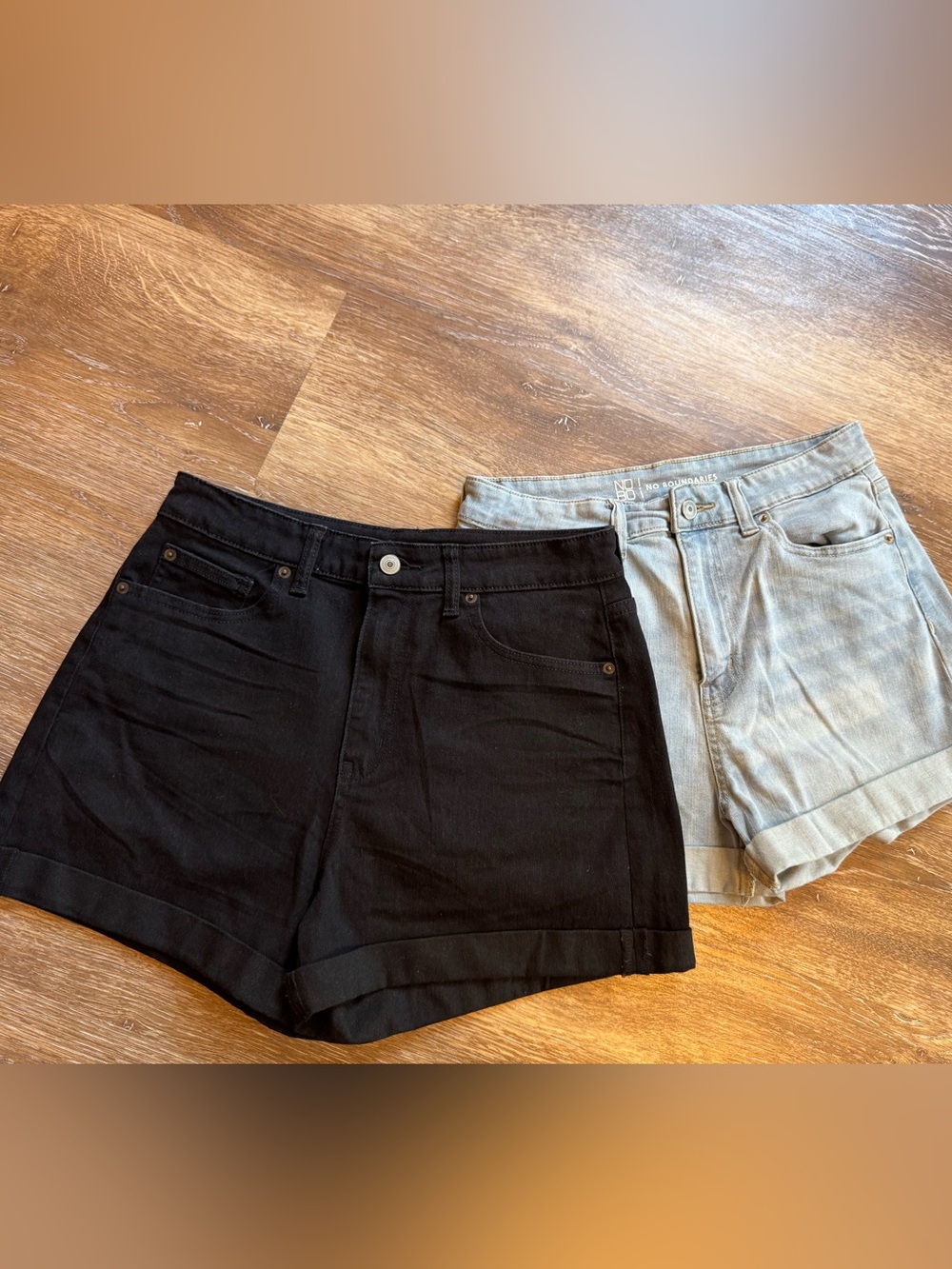 No Boundaries set of 2 Denim Jean Shorts‎ Sz 11